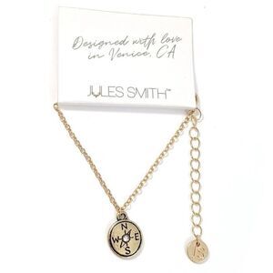 NEW Jules Smith DIRECTIONAL COMPASS GOLD BRACELET